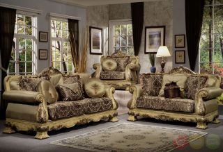 Luxury Antique Style Formal Sofa, Love Seat & Chair 3 Pc Living Room 