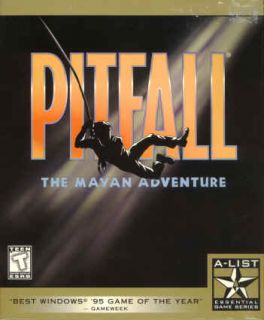 Pitfall The Mayan Adventure PC CD Vine Swing Jungle Side Scroller 