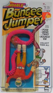 1991 Bendable Bungee Jumper NIB Bungee Jumping Toy Arc Toys 618 SHIP 
