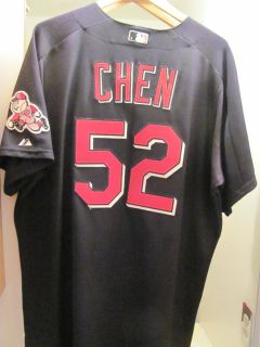 Bruce Chen Reds B P Game Used Jersey