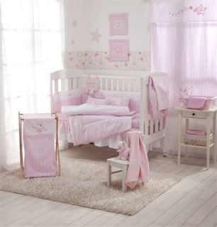 Piece Pink Bunny Baby Crib Bedding Cot Set RRP $250 00