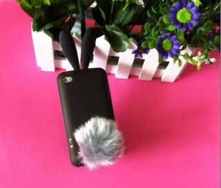 Lovely Soft Rabbit Bunny Silicone Case Cover Skin For iPod Touch 4 Gen 