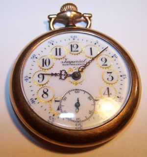 Buren Watch Co Imperial Pocket Watch Swiss 7 Jewel