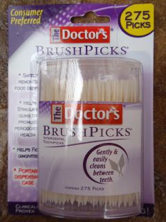 Doctors Brush Picks Interdental Toothpicks • 275 Count