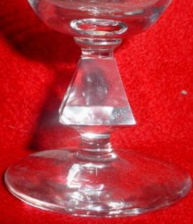 BRYCE crystal AQUARIUS pattern CLEAR WINE Glass