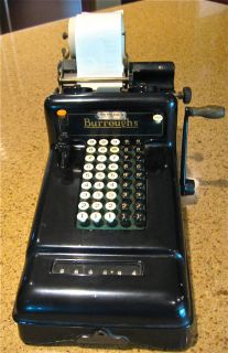 Antique Burroughs Adding Machine with 45 Keys Works