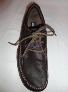 Merrell Patagonia Dark Brown Grain Leather Comfort Oxford Tie Shoes 
