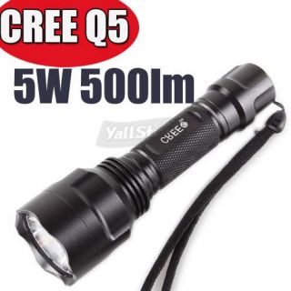 CREE Q5 Bubl 5 Mode LED Flashlight Torch 18650 Charger