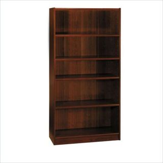 Bush Furniture Universal 72 H 5 Shelf Wood Vogue Cherry Bookcase
