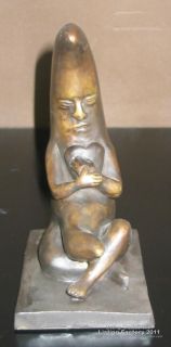 Sergio Bustamante Moon in Love Bronze Sculpture Signed and Numbered 