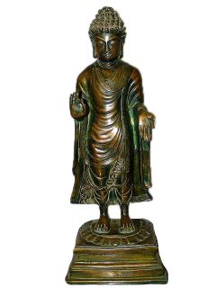 16 Buddhism Buddha Standing Brass Statue Blessing Buddha Alter Buddha 