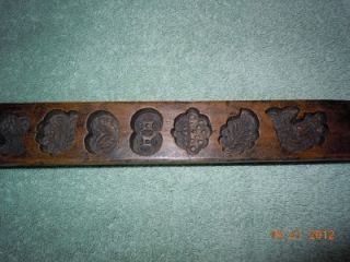 Vintage Antique Wood Butter Cookie SPRINGERLE Mold Board