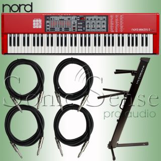 Nord Electro 3 73 Keyboard Piano Synthesizer Synth Stand New Extended 