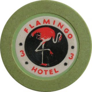 1940s Flamingo Hotel Bugsy Siegel Las Vegas Casino Chip