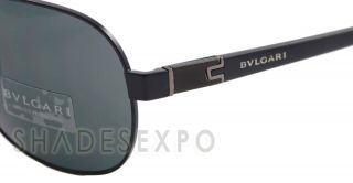 New Bvlgari Sunglasses BV 5023 Black 128 87 BV5023 Auth
