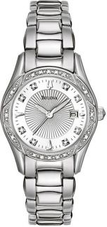Bulova Ladies Diamond Dial Diamond Bezel 96R133 Watch