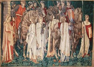 William Morris Burne Jones Tapestry Arming Departure