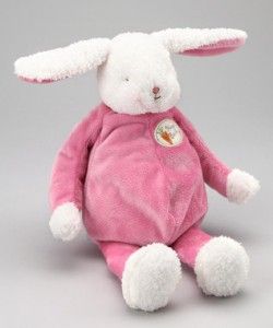Bunnies by The Bay Pink Hugs Bunny Floppy Stuffed Plush Lovey Baby 
