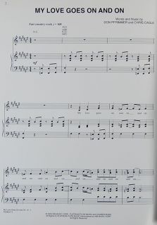 MY LOVE GOES ON AND ON Don Pfrimmer CHRIS CAGLE 2000 Sheet Music