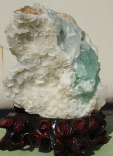 Natural Nice Calcite Quartz Crystal Cluster Fluorite