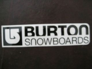 Burton Snowboards Collectible 90s Era Decal