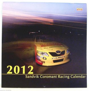    Coromant Racing Schedules Race Car Wall Calendar Collectors New