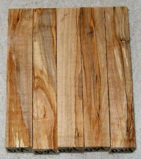 Curly Spalted Ambrosia Maple Pen Blanks Turning Wood Lumber 5 1 4 x 7 