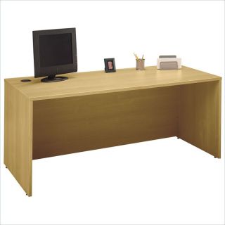 Bush Furniture Series C 72 Wood Credenza Light Oak Computer Desk