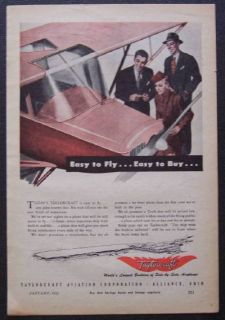   1945 BC 12D Easy to Fly Easy to Buy WWII Vintage Ad