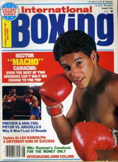 Hector Macho Camacho International Boxing Magazine August 1983 Pryor 