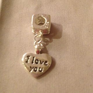  Pandora Bracelet Charm I Love You Heart