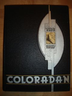   Colorado Boulder Yearbook 1937 Coloradan Byron Whizzer White