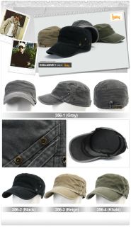   New Mens Vintage Caps Military Hat Unisex Cadet Ballcap Visor