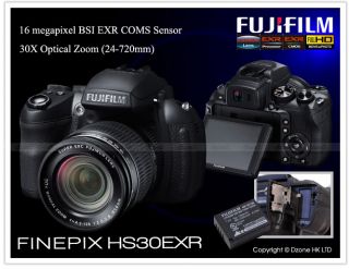 Fujifilm Fuji FinePix HS30EXR Digital Camera +16GB SDHC Class 10 16MP 
