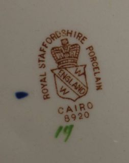 Vintage Royal Staffordshire Cairo Plate