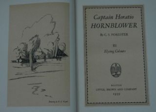   Volume Set Captian Horatio Hornblower w/ Slipcase N C Wyeth HB 1939