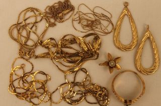   Lot 585 14K Gold Jewelry SCRAP OR REPAIR Hallmarked Tested 14 1 Grams
