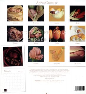 ANNE GEDDES Calendario 2010 18x18cm Bimbo Rosa 11