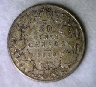 Canada 50 Cents 1910 Silver Canadian Coin