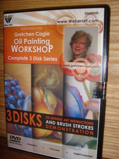 Gretchen Cagle 3 DVD Box Set Learn to Paint in Oils