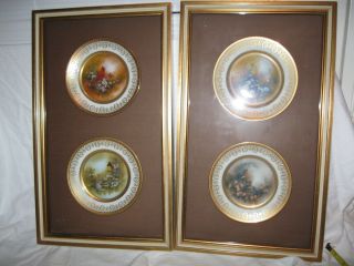 Patti Canaris Complete Songbird Series Collector Plates, Framed, MINT 
