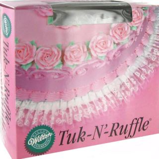 Wilton 6 x 3 White TUK N Ruffle Cake Decorating Board