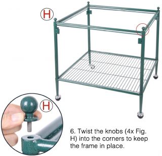 The Chateau XL bird cage can be assembled in as little as 15 