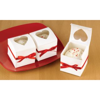   Window 3 x 3 x 3 Wedding Party Cake Cupcake Favor Boxes