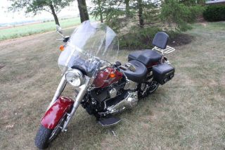 Memphis Shades Fats Quick Detachable Clear Windshield for Harley 