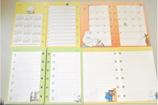 2012 09 2013 Moominvalley Schedule Book LV Agenda Refills