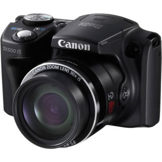 Canon PowerShot SX500 Is 16MP 30x Zoom Digital Camera Bundle 8GB SDHC 