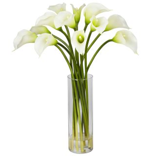   Large Artificial Silk Cream Calla Lily Flower Arrangement