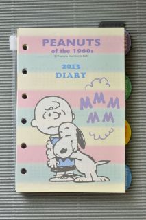   Peanuts Snoopy Charlie Brown Schedule Book LV Agenda Refills Diary