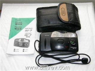 Canon Sureshot AF 7 35mm Film Camera Case Instructions 5026173107556 